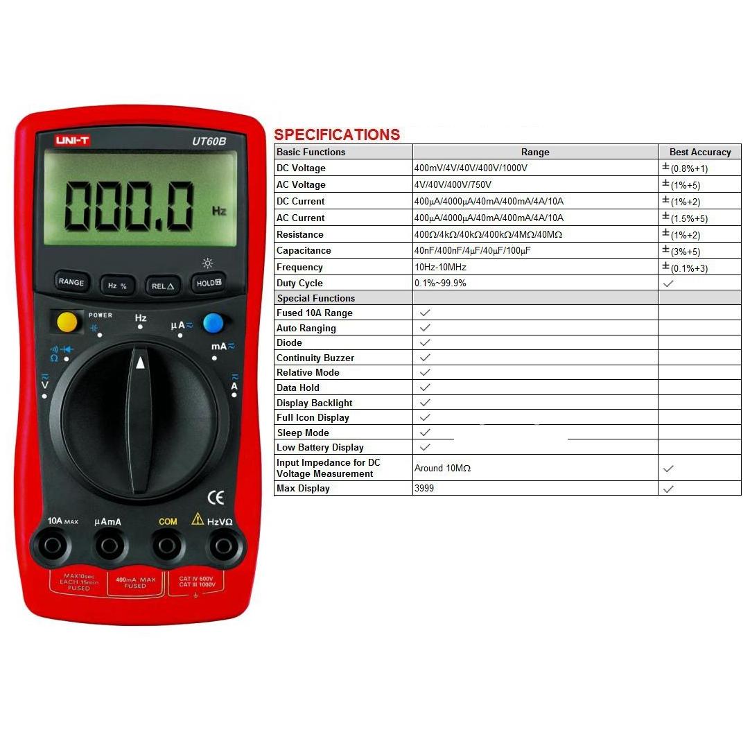 Мултицет UT60B UNI-T