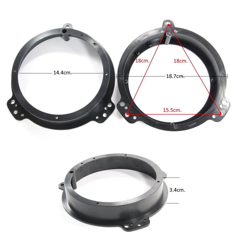 Фланци за говорители MERCEDES W211, Audi A3 8P, AUDI A4 B6/B7