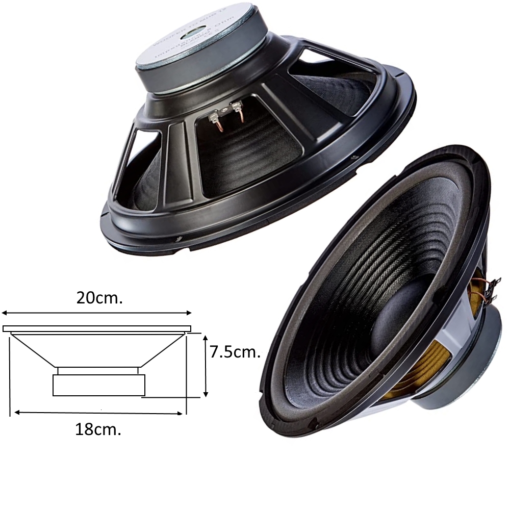 Нискочестотен говорител бас 8" 8ohm. BLACK