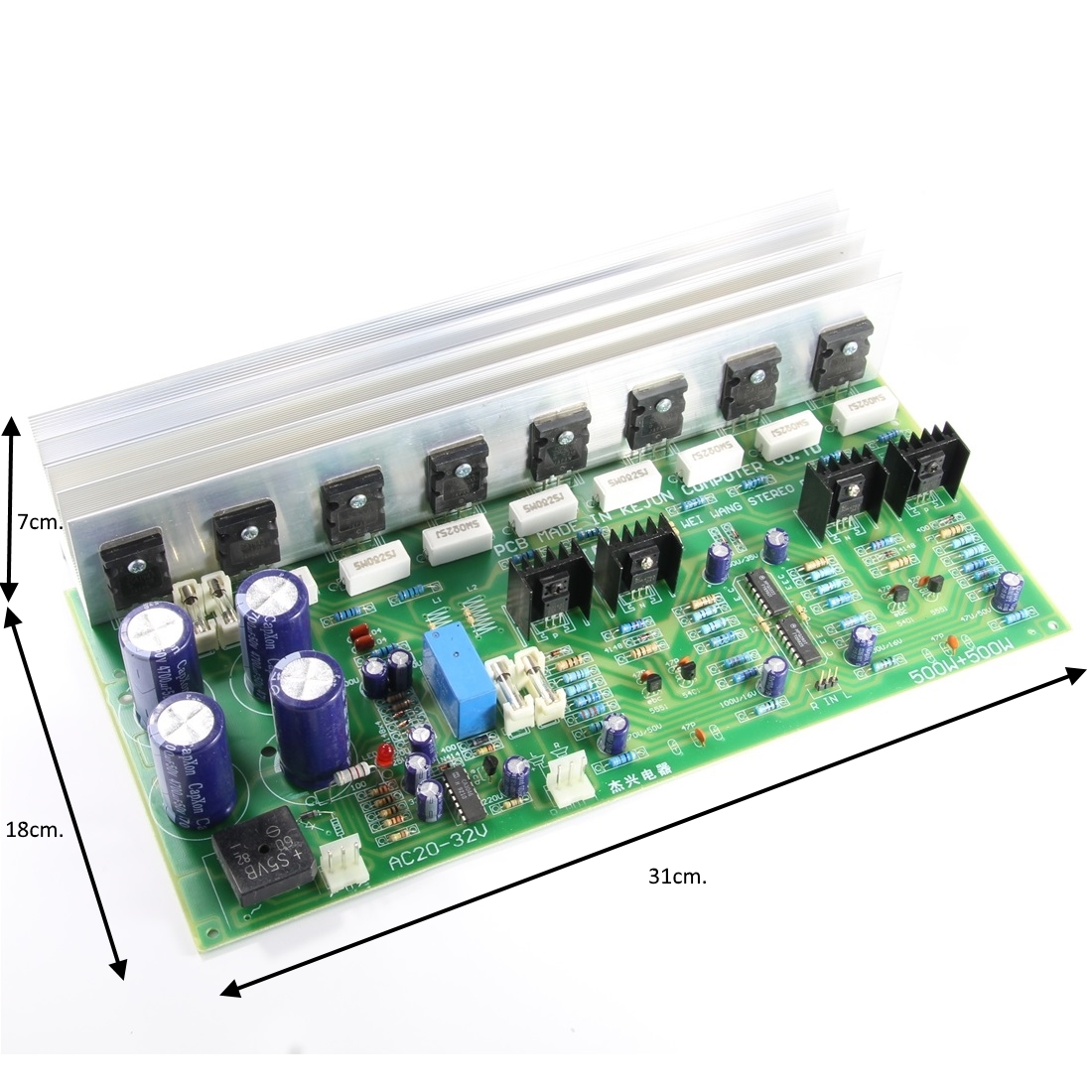Кит платка усилвател 2X500W