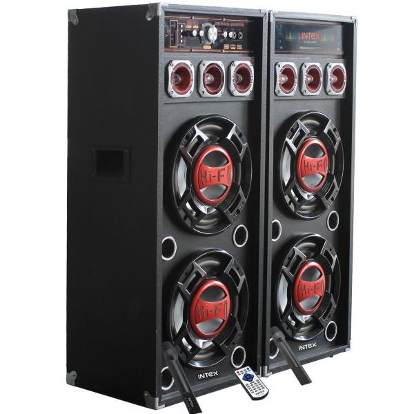 Тонколони с усилвател INTEX DJ420K 10"