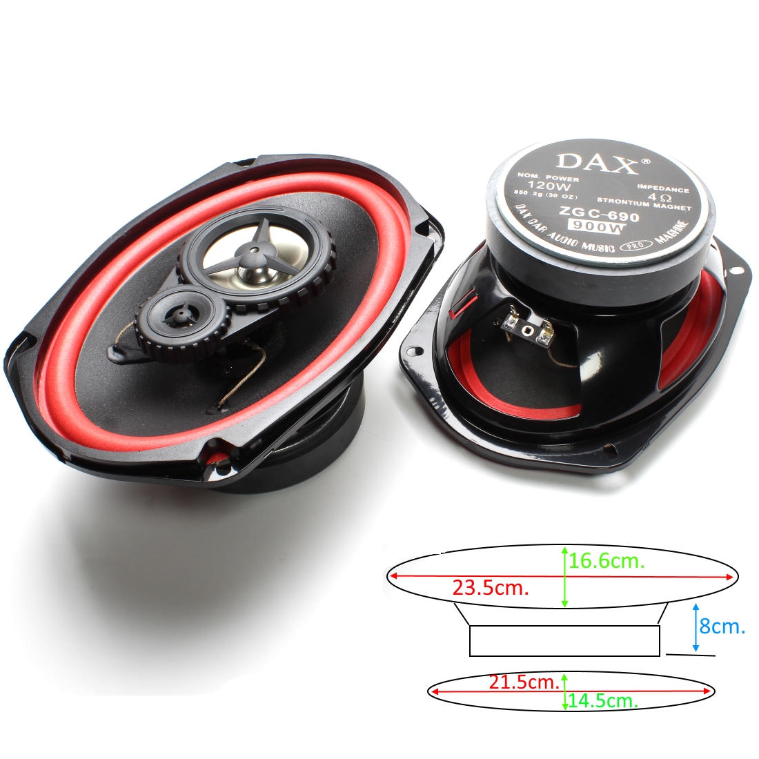 Говорители за автомобил ZGC-690 6X9" 4ohm. Комплект 2бр.