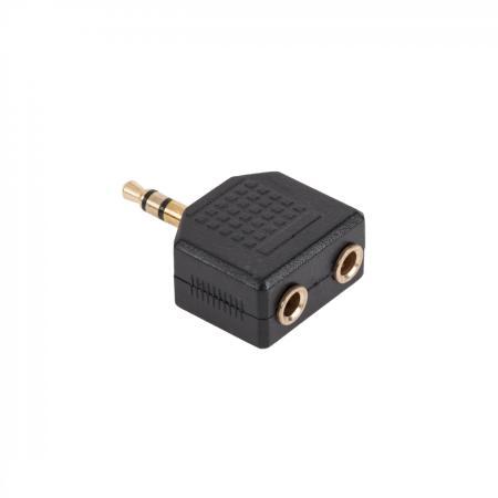 Преход стерео жак 3.5/2х3.5mm. GOLD