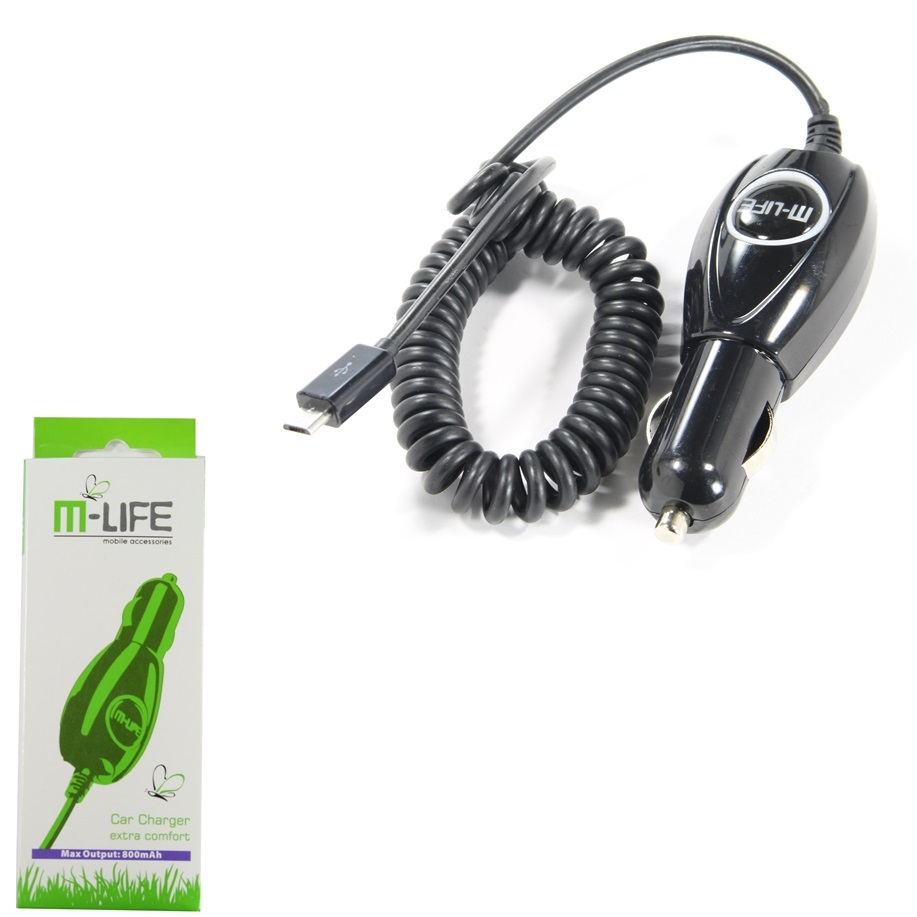 Зарядно за телефон таблет за кола камион MICRO USB 12V/5V 800mA
