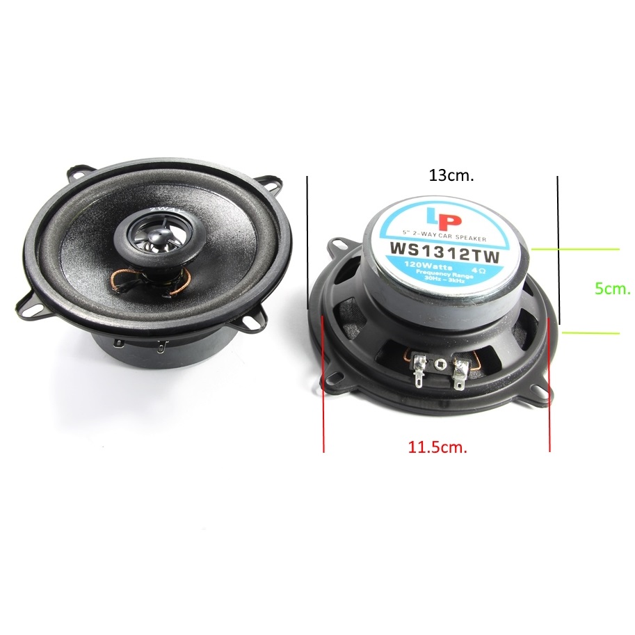 Говорител за автомобил WS1312 5.2" 4ohm. 1брой