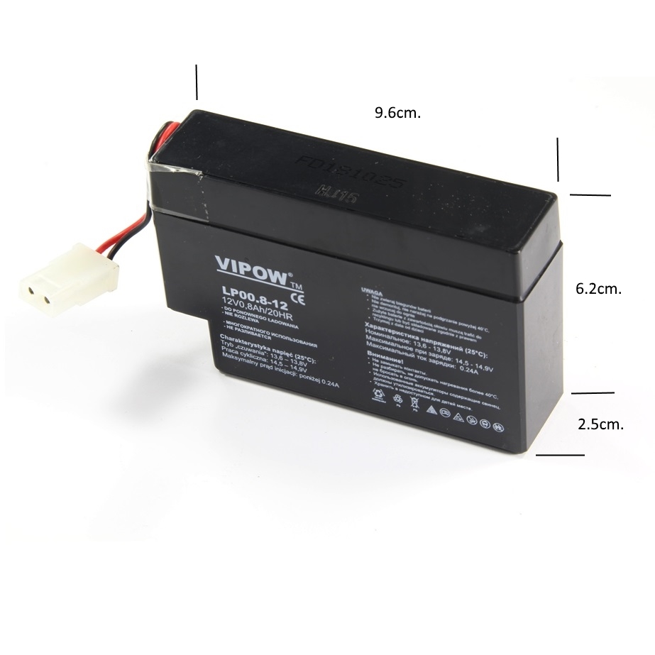 Акумулатор 12V 0.8Ah