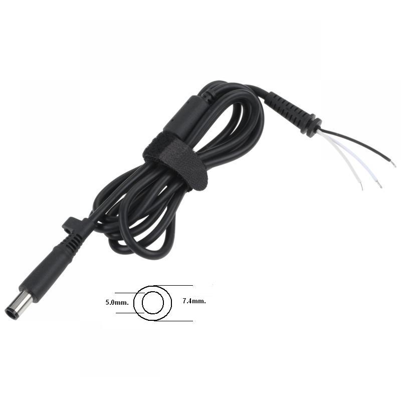 Букса за захранване на лаптоп с кабел DELL HP Compaq DC 7.4/5.0mm. 19V 4.74A