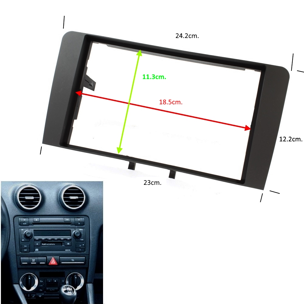 Рамка, адаптер за мултимедия AUDI A3,8P,2003+,2DIN