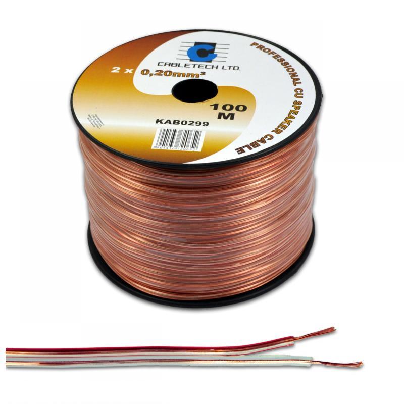 Кабел за говорители 2x0.75mm. 100% Меден
