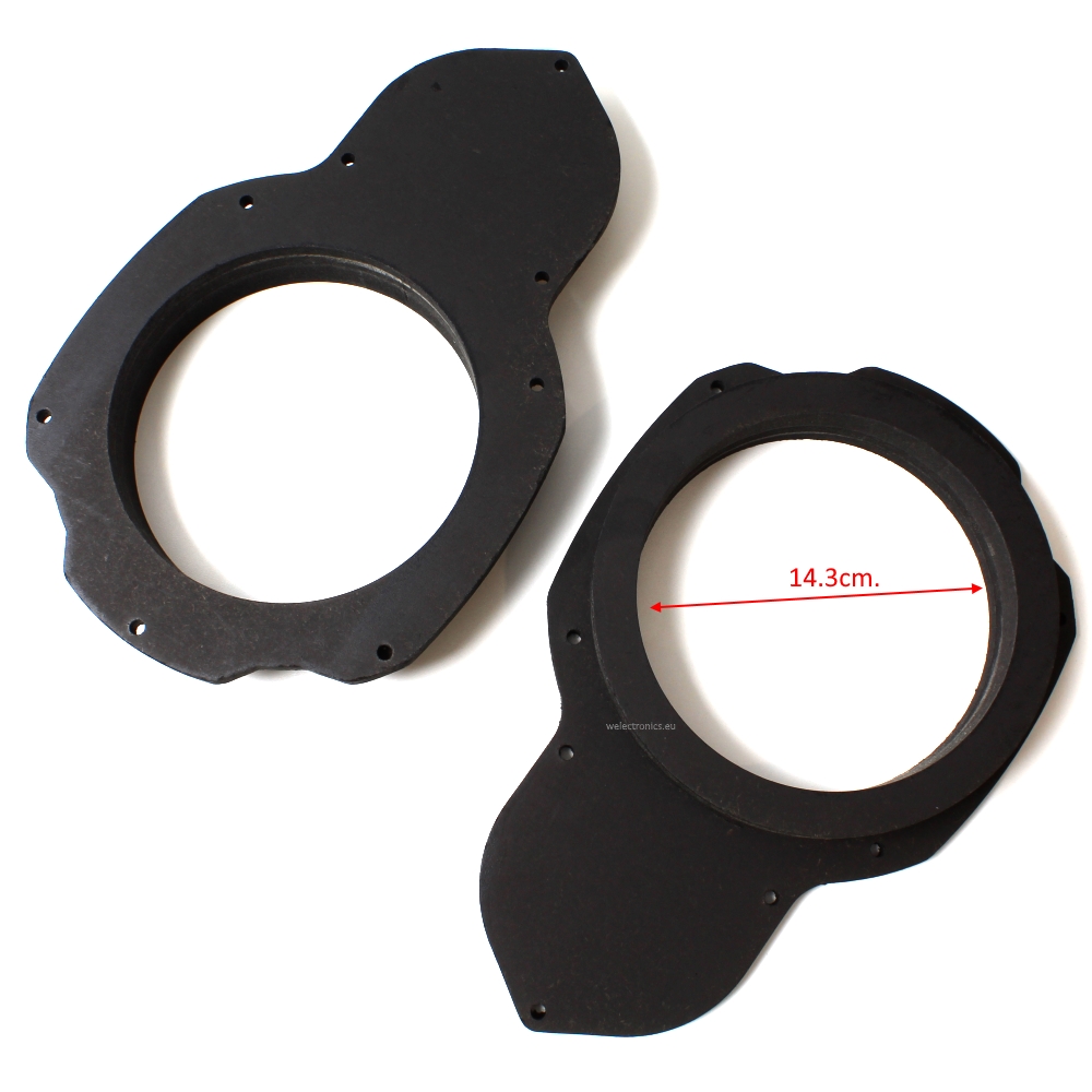 Фланци за говорители VW PASSAT B6/B7/CC,16.5cm. 2бр. MDF