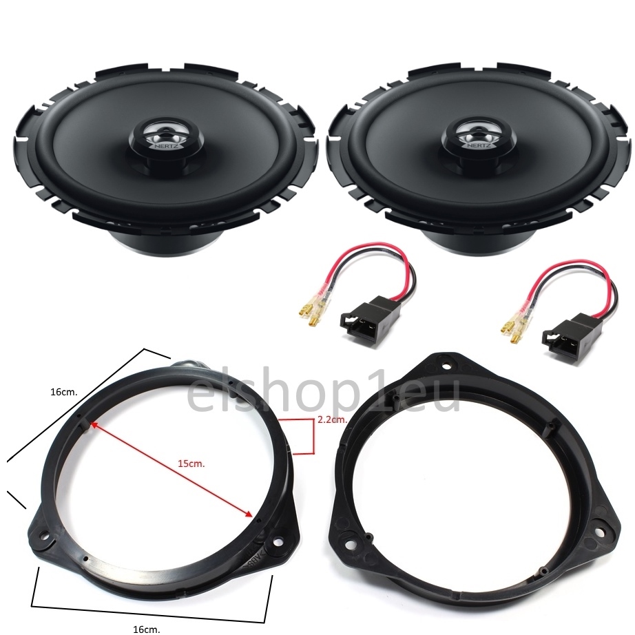 Комплект говорители и фланци за OPEL ASTRA H, CORSA D, ZAFIRA B