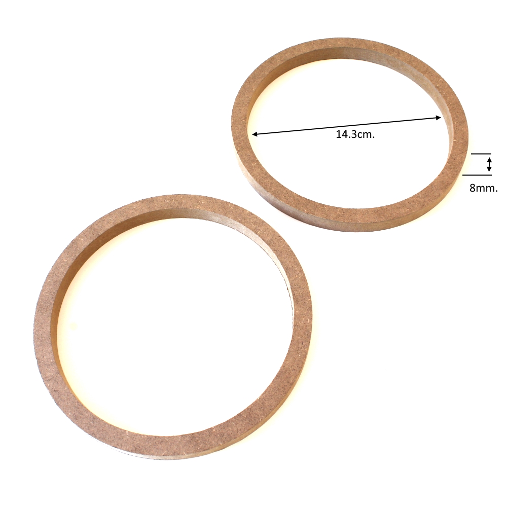 Универсални фланци за авто говорители 16.5cm./8mm. MDF