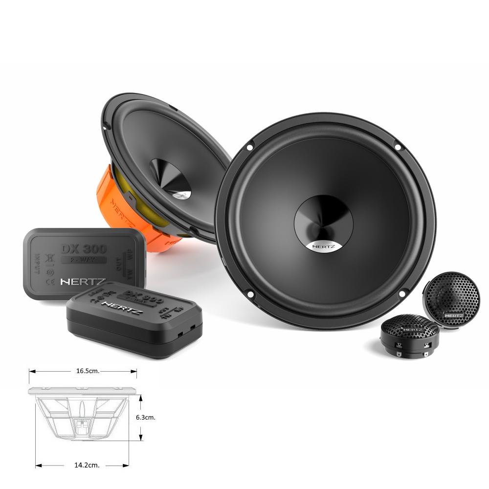 Говорители за автомобил HERTZ DSK-165.3 6.5" 16.5cm. 2бр.