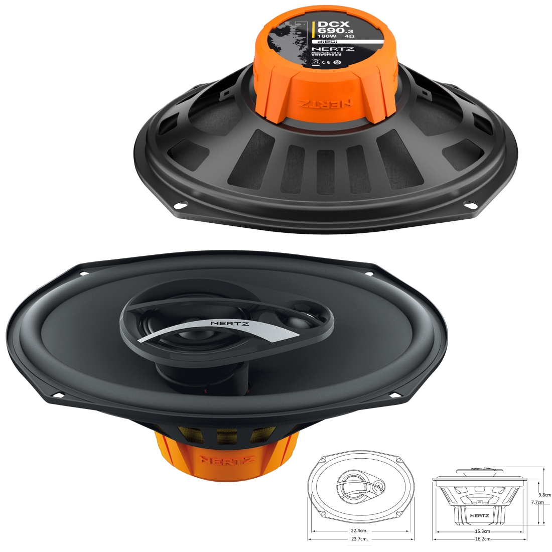 Говорители за автомобил HERTZ DCX-690.3 6x9" 2бр.
