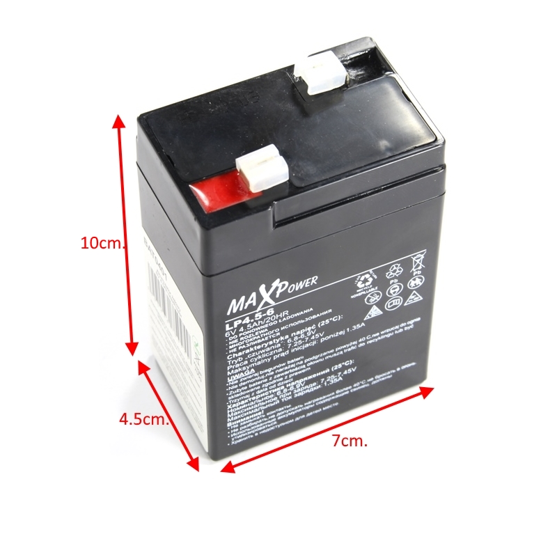 Акумулатор 6V 4.5Ah MAX POWER