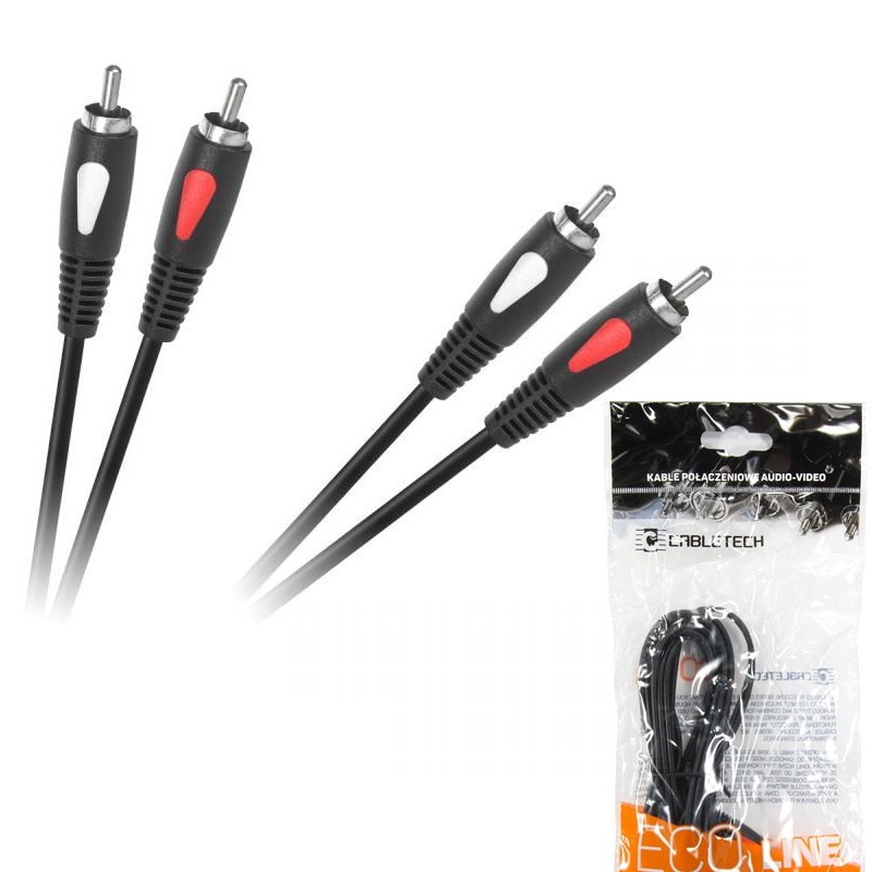 Кабел чинч 2RCA/2RCA 1m. ECO LINE