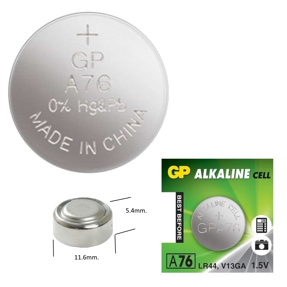 Алкална батерия AG13 LR44 GP 1бр.