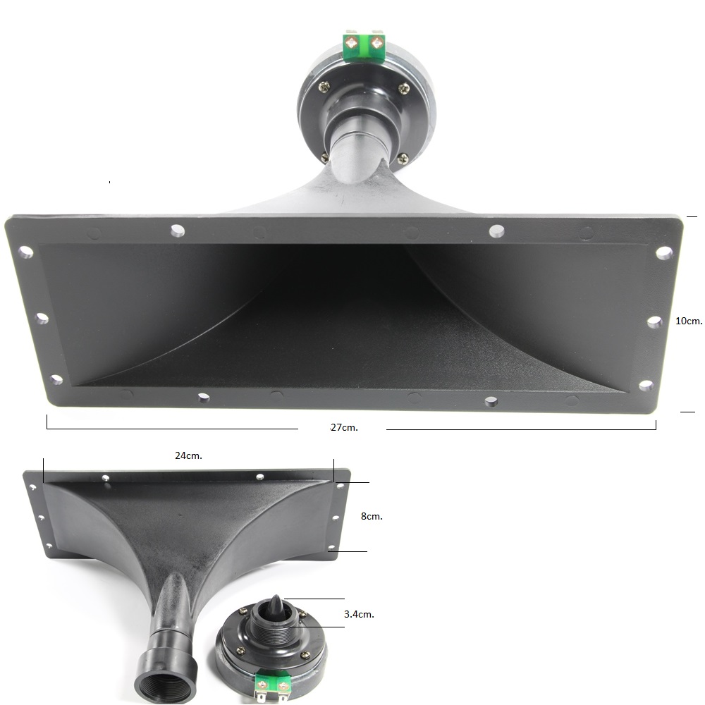 Високочестотен говорител хорна DBS F20 8ohm. 27x10cm.