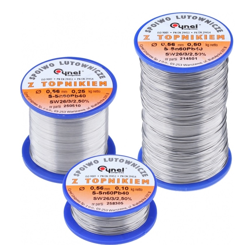 Тинол 0.5mm./500gr. SN60 PB40 CYNEL