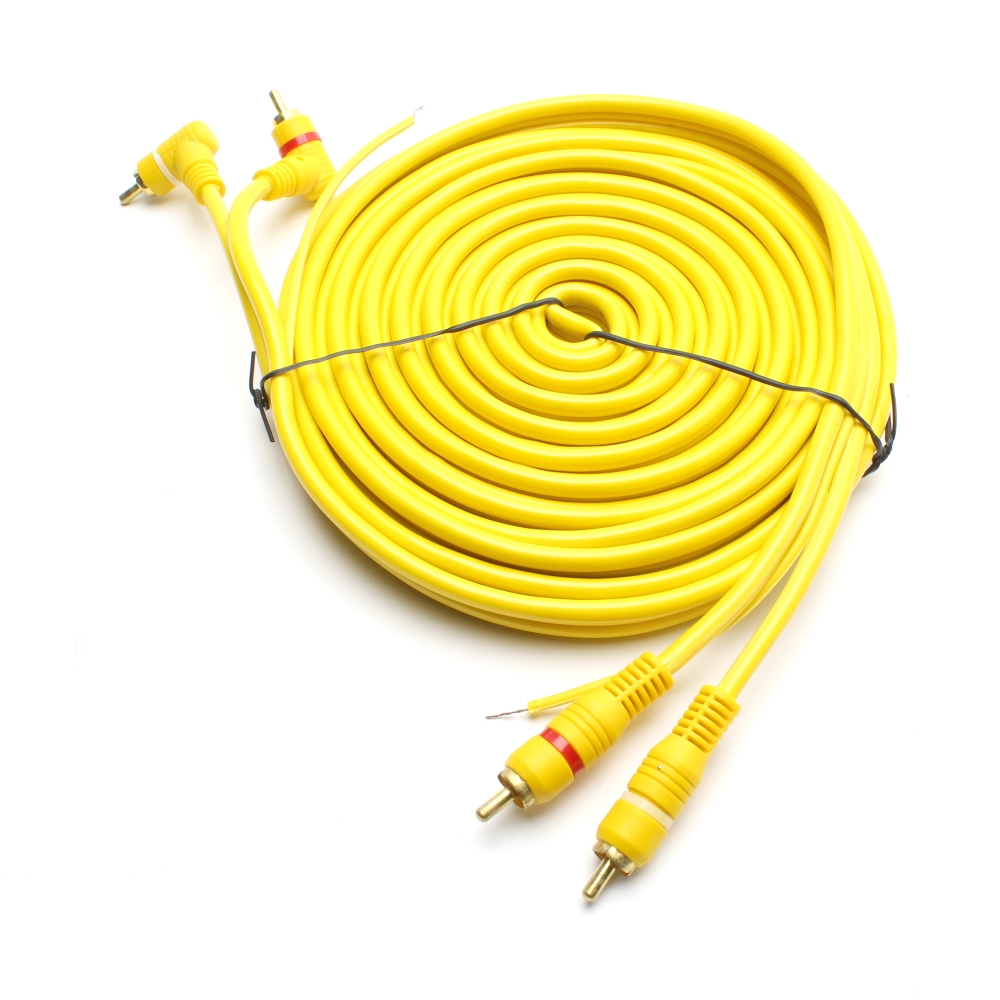 Кабел 2RCA, чинч за усилвател 5m. с управление