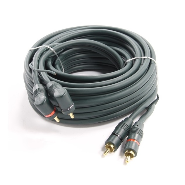 Кабел за автомобилен усилвател 2RCA/2RCA+RMT 5m. KC5