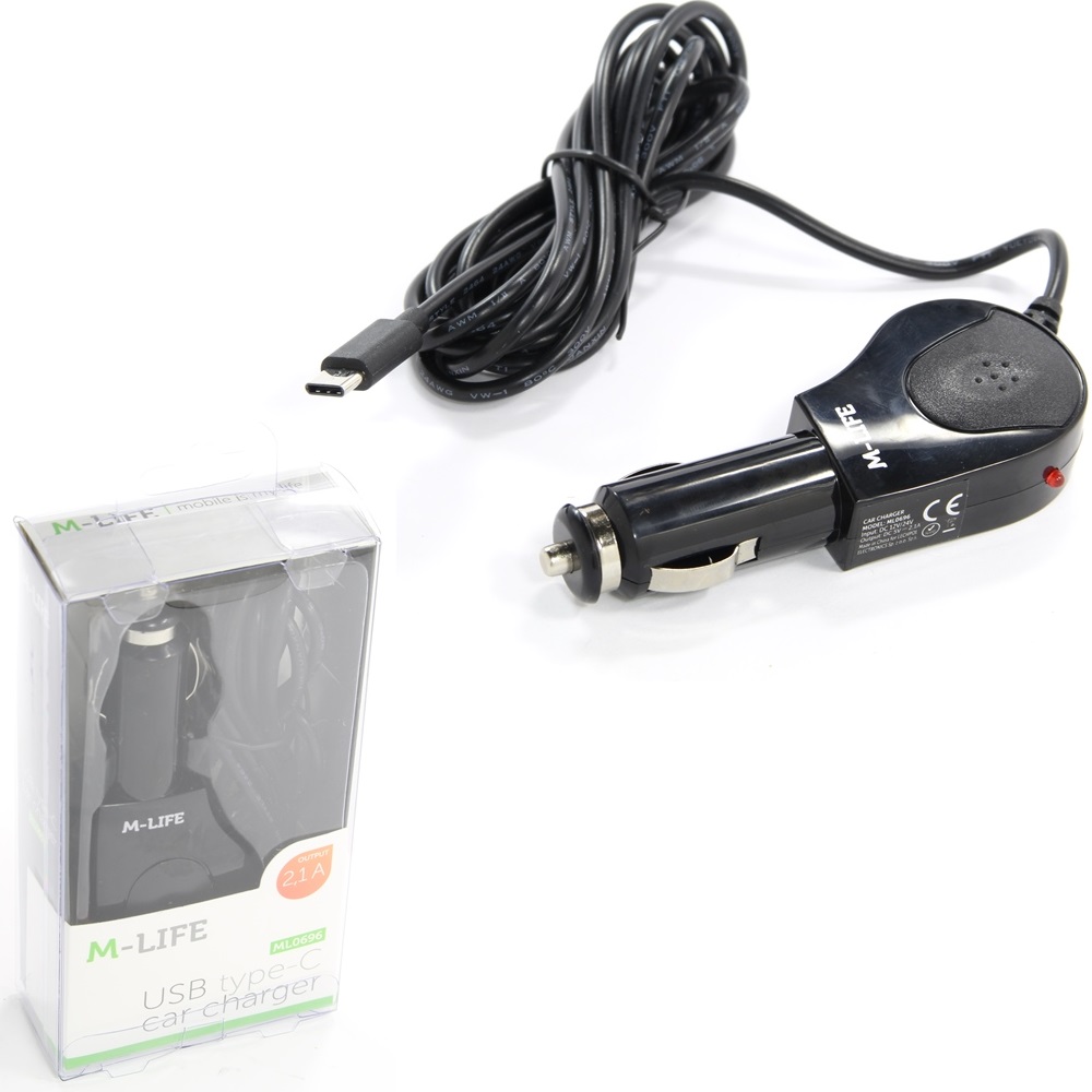 Зарядно за телефон таблет за кола камион USB C 12-24V 2100mA