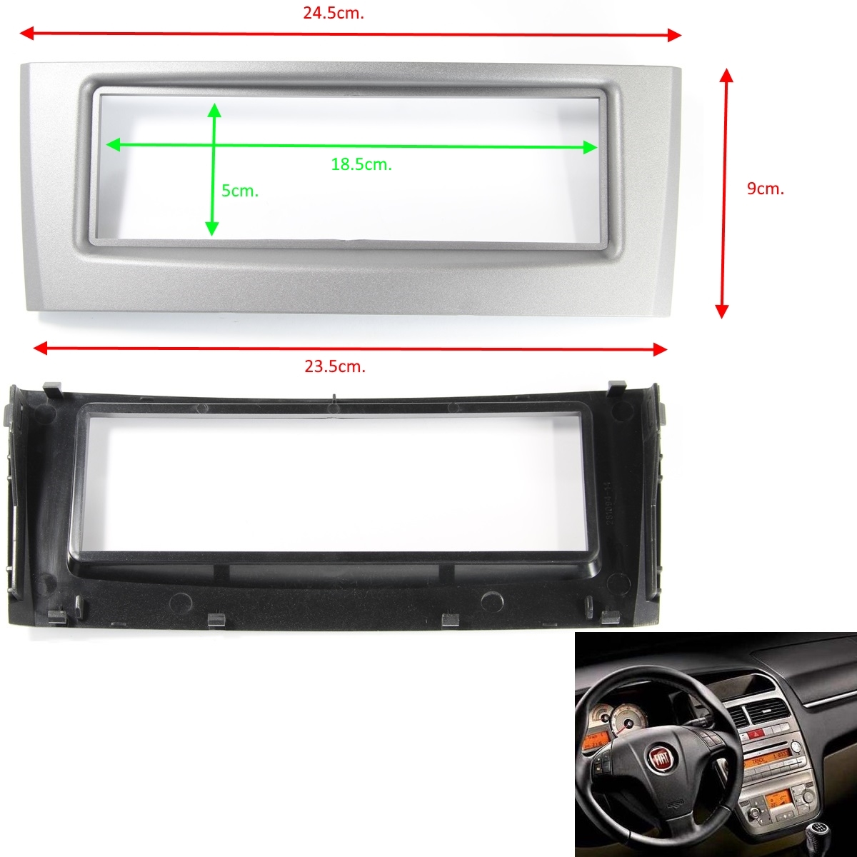 Рамка за автомобилно радио FIAT GRANDE PUNTO, LINEA,2005+