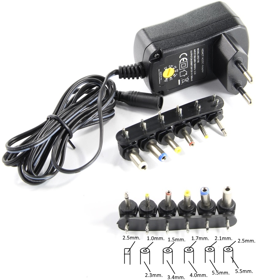 Захранване адаптер 3-12V 500mA.