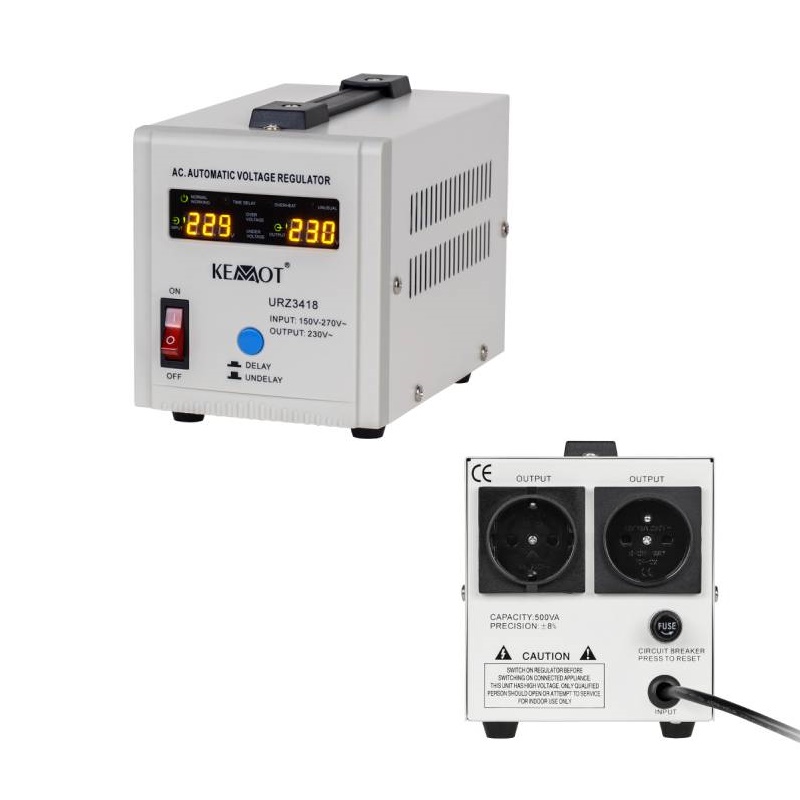 Стабилизатор на напрежение 220V 500VA/300W MAX