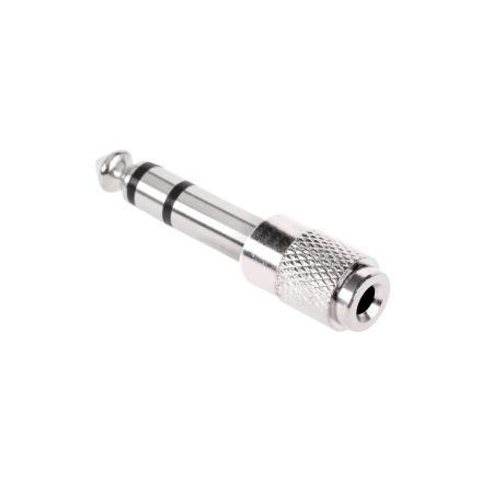 Преход стерео жак 6.3/3.5mm. метален