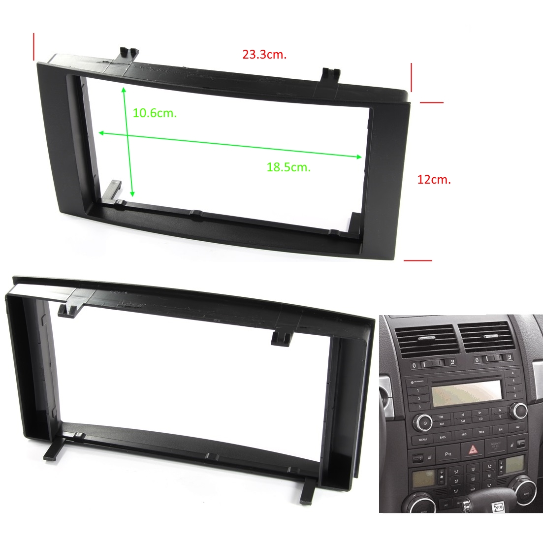 Рамка за мултимедия VW TOUAREG I, Transporter T5,2DIN