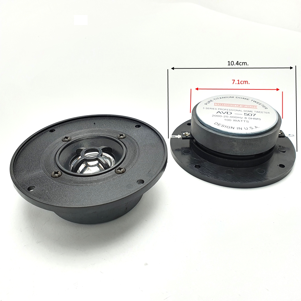 Високочестотен динамичен говорител AVD 507 8ohm.