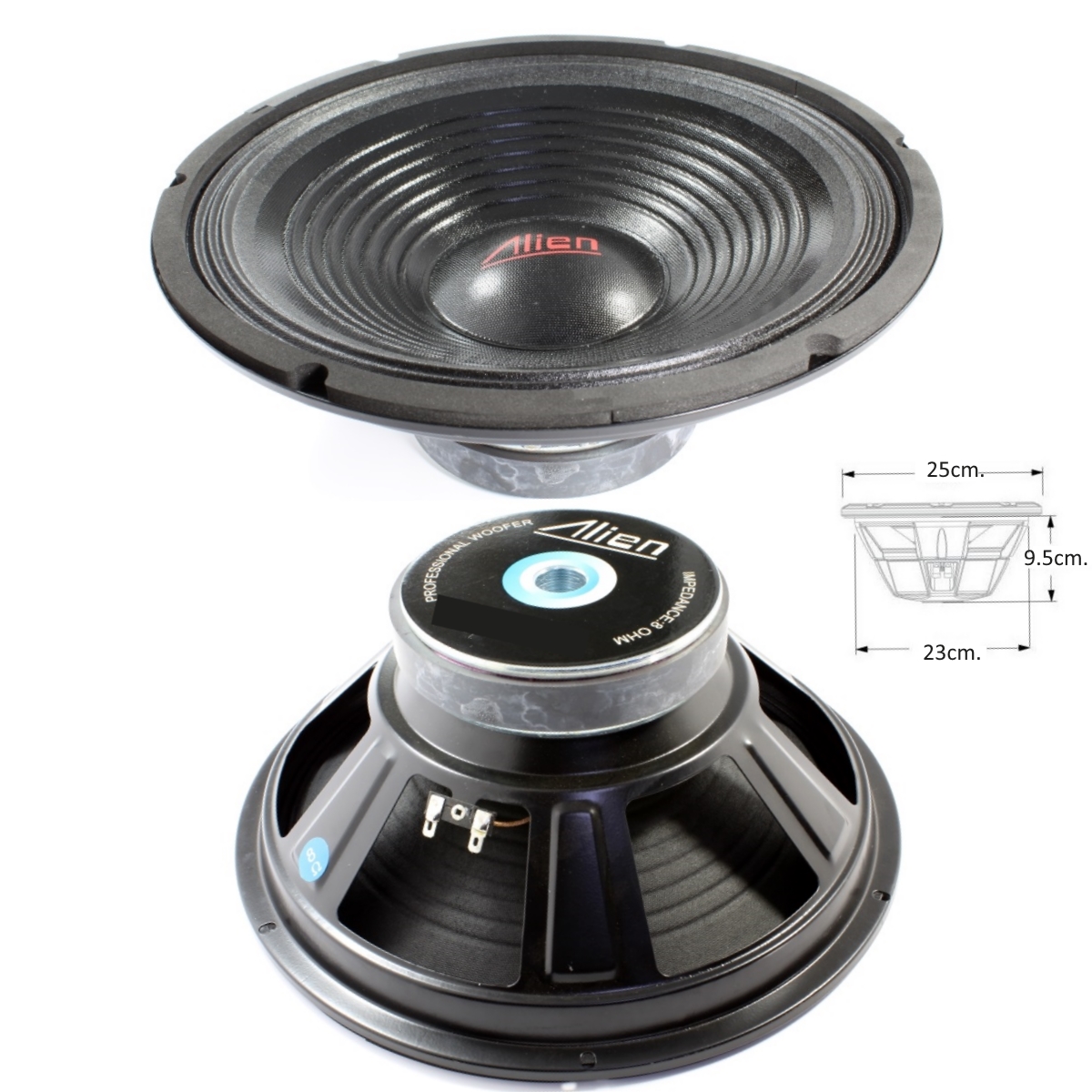 Нискочестотен говорител, AN2610-8,10",25cm.,8ohm.