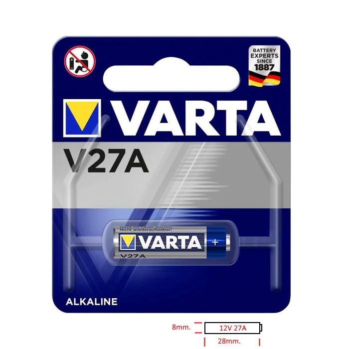Батерия алкална 27A 12V VARTA