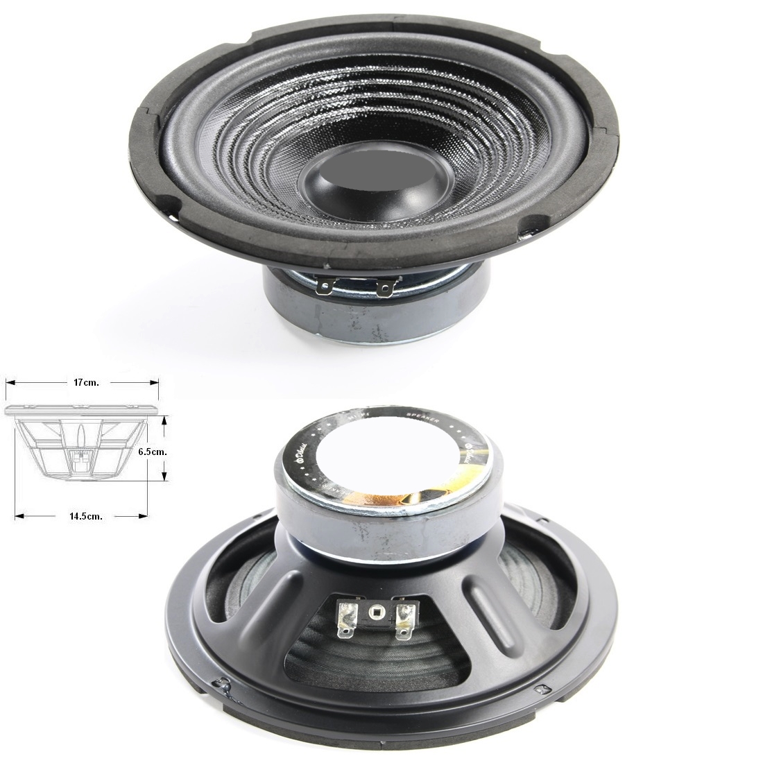 Нискочестотен говорител бас B-165 6.5" 17cm. 8ohm.
