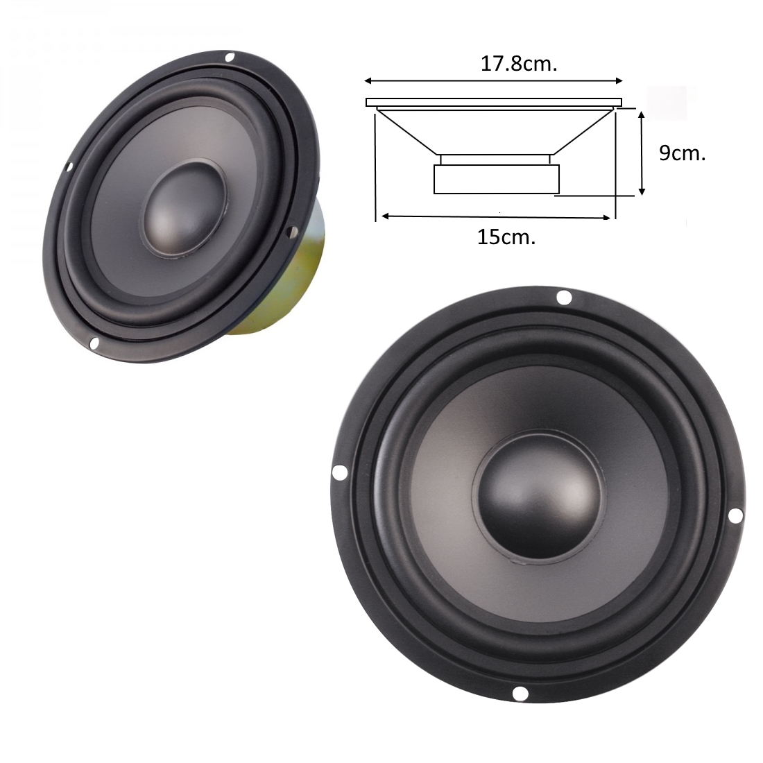 Нискочестотен басов говорител 17.8cm 8ohm. MEDIA