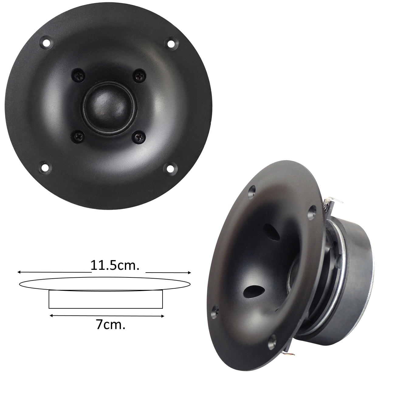 Високочестотен говорител 8ohm. 115mm. MODEL-156