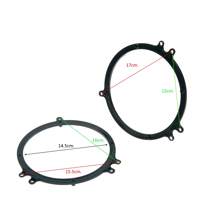 Фланци за говорители AUDI A3 8L, A4 B5, A6 C5, TT 8N,16.5cm.2бр.
