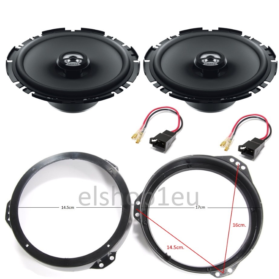 Комплект говорители и фланци за OPEL ASTRA F/G, ZAFIRA A/B