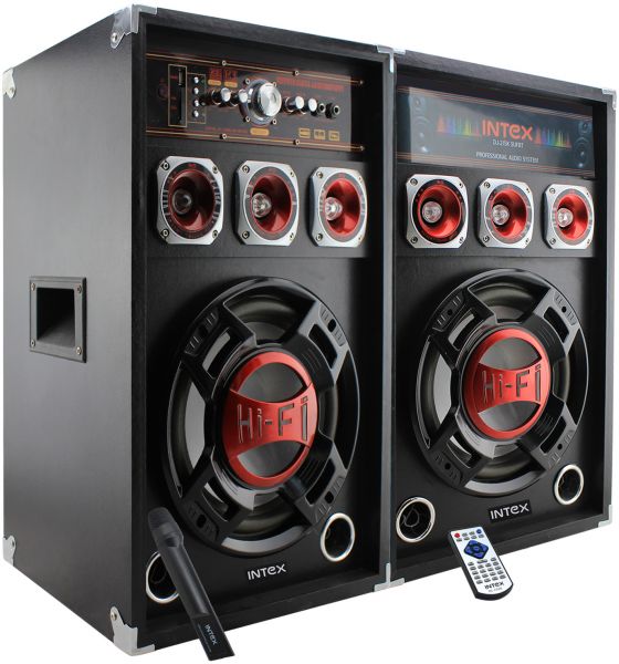 Тонколони с усилвател INTEX DJ215K 2x10"